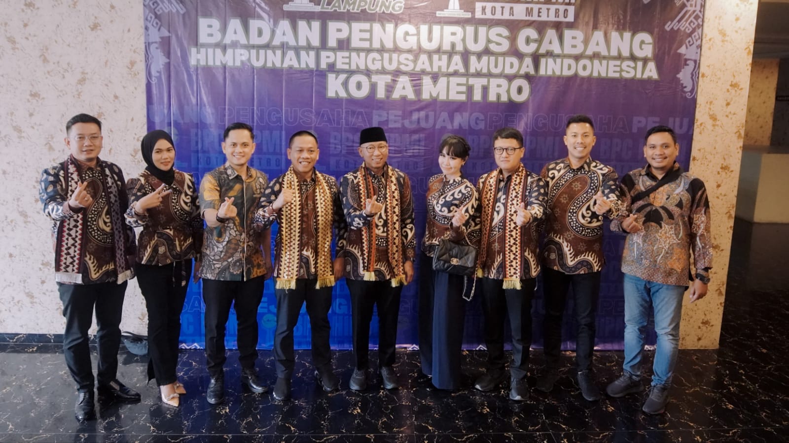 Pelantikan Hipmi Metro, Mirza Dorong Pengusaha Lokal Lampung Kuasai Nilai Tambah Komoditas Daerah