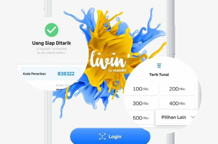 Simak 2 Cara Tarik Tunai Tanpa Kartu dengan Aplikasi Livin by Mandiri