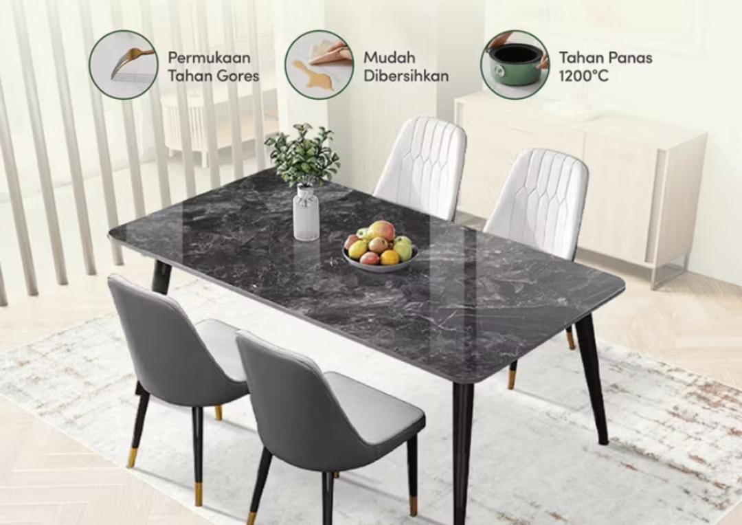 Rekomendasi 3 Meja Makan Minimalis 4 Kursi Tampil Elegan 2025, Cek Harga Dibawah Rp 2 Juta