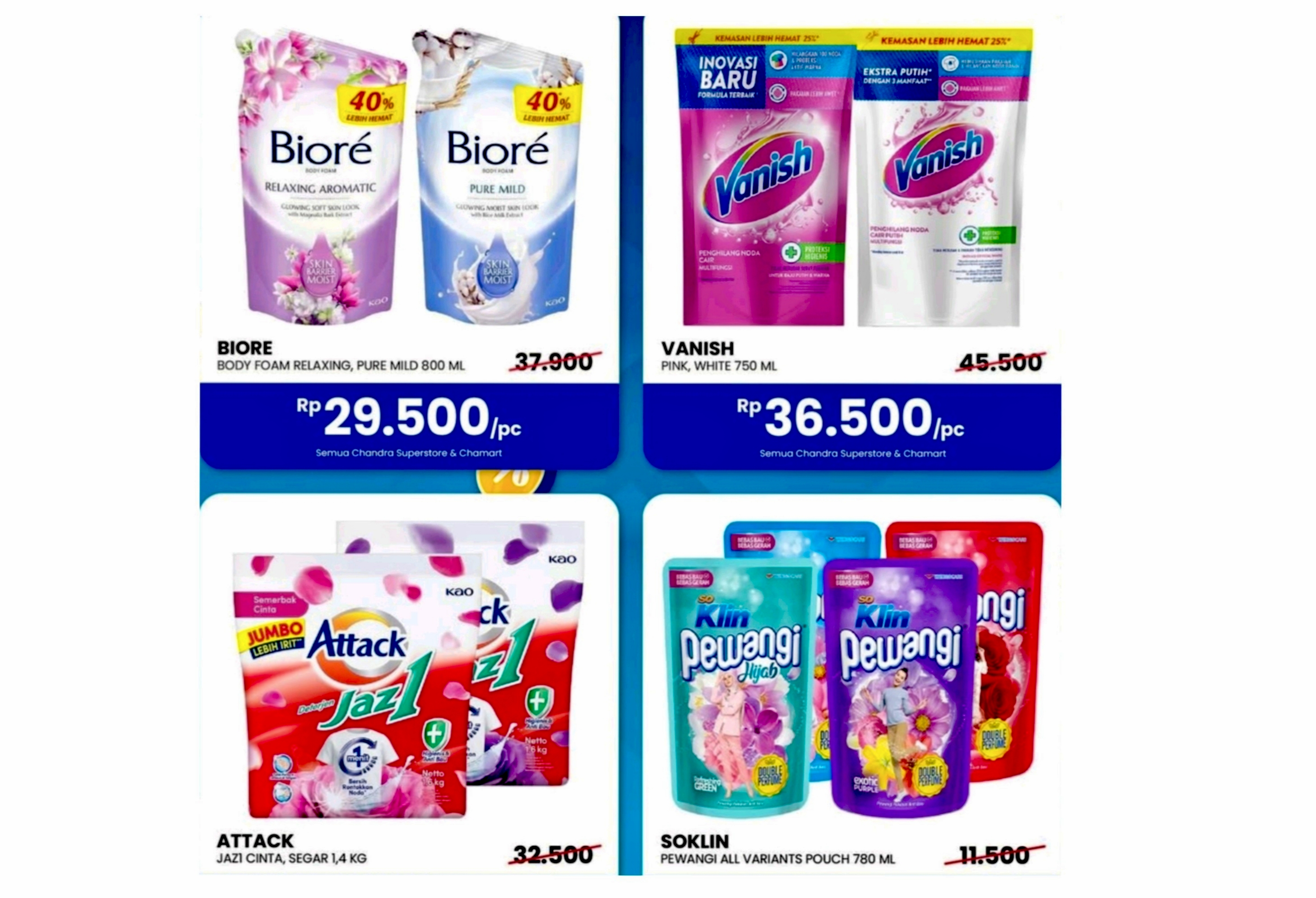 Hari Terakhir, Harga Super Hemat Bersama Chandra Superstore, Mulai Produk Home Care Hingga Bersih Maksimal