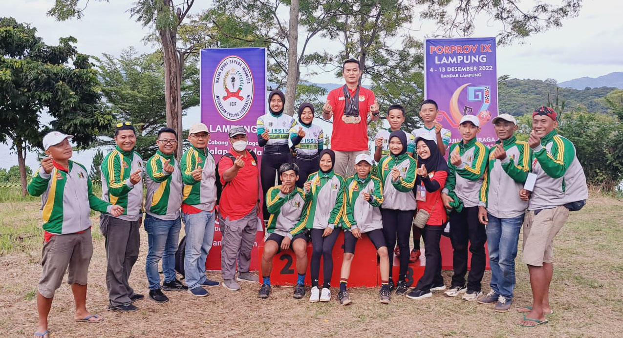 Atlit Balap Sepeda Lampung Timur Raih 16 Medali Dalam Porprov IX Lampung 
