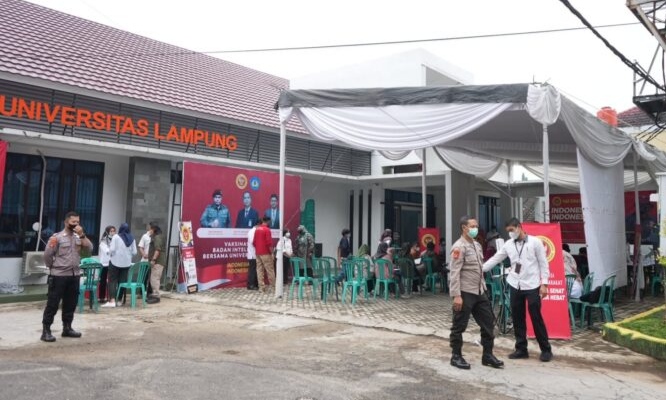 BIN-Universitas Lampung Gelar Vaksinasi Booster Hingga Akhir Tahun  
