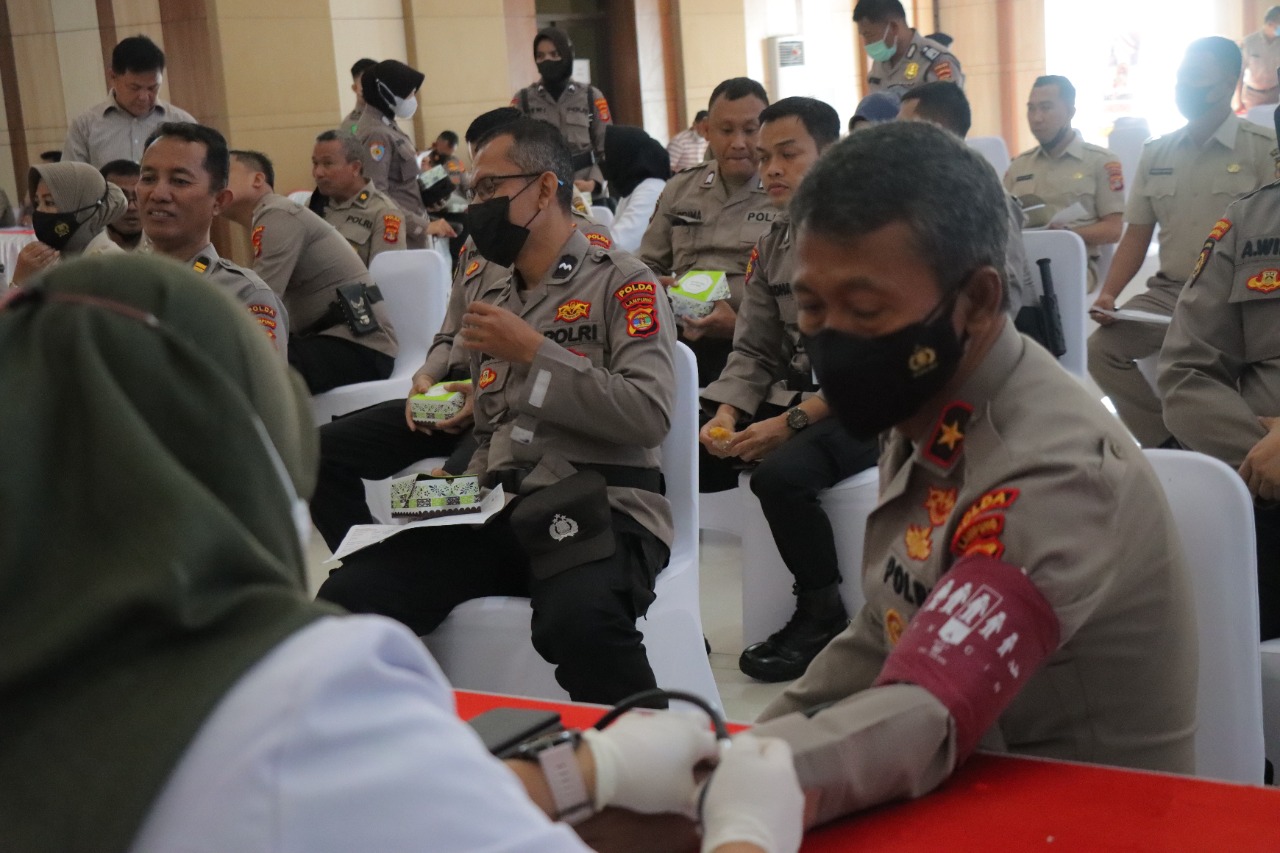 Gelar Bhakti Kesehatan,Ketua Bhayangkari Lampung:Setetes Darah Kita Berguna Untuk Orang Lain