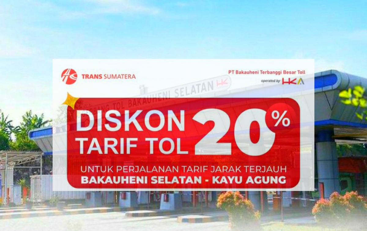 Mudik Lebaran 2024, Ada Diskon Tarif Jalan Tol Trans Sumatera Hingga 20 Persen