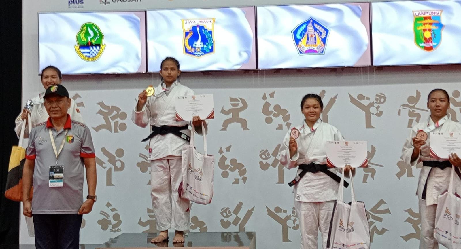 Raih Dua Perunggu, Lampung di Peringkat 16 PON Beladiri 2025