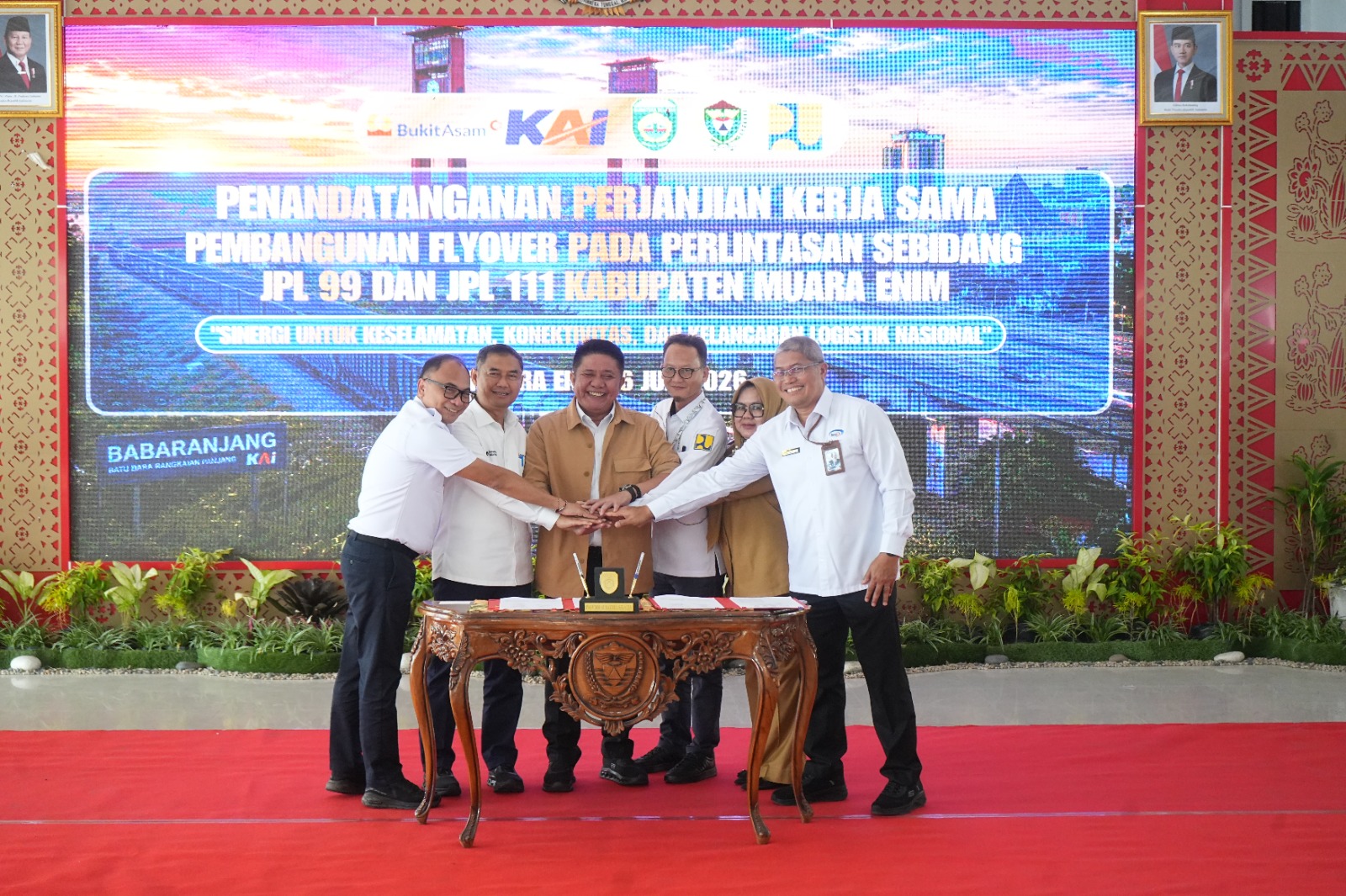 Tingkatkan Keselamatan Masyarakat, PTBA Perkuat Kolaborasi Bangun Flyover Simpang Belimbing dan Ujan Mas