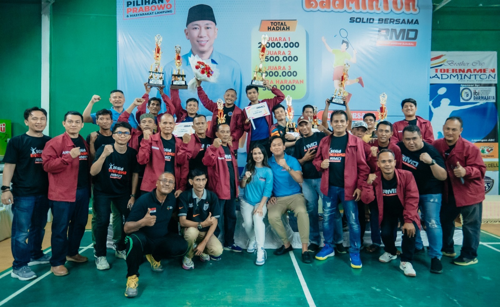 Turnamen Badminton Solid Bersama RMD 2024 Ditutup, Apresiasi untuk Kebersamaan Peserta 