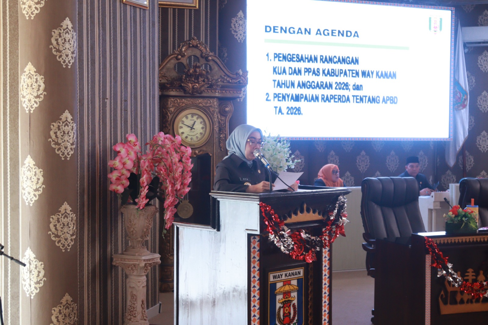 Bupati Way Kanan Sampaikan Raperda APBD 2026, Defisit Ditaksir Sentuh Angka Rp2,5 Miliar