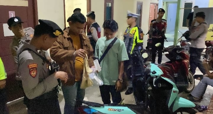 Polres Pringsewu Gelar Razia Rumah Kost, 4 Pria Diamankan