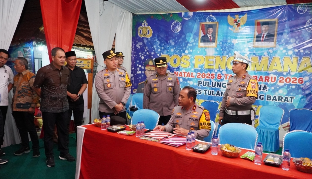 Wakapolda Lampung Pastikan Negara Hadir, Ibadah Natal di Tubaba Aman dan Khidmat