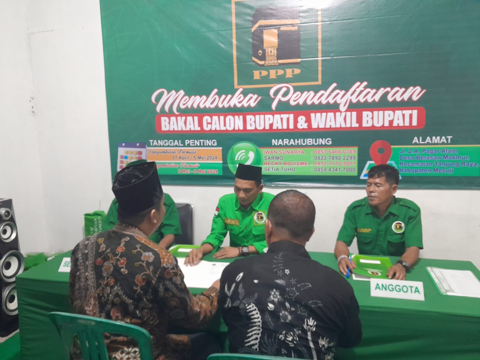 DPC PPP Mesuji Resmi Tutup Penjaringan Bacabup