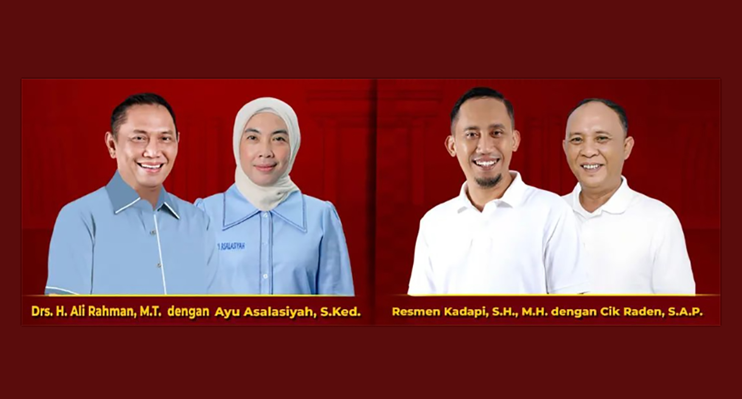 Ketat! Resmen - Cik Raden 46,20 Persen, Ali - Ayu 45,80 Persen