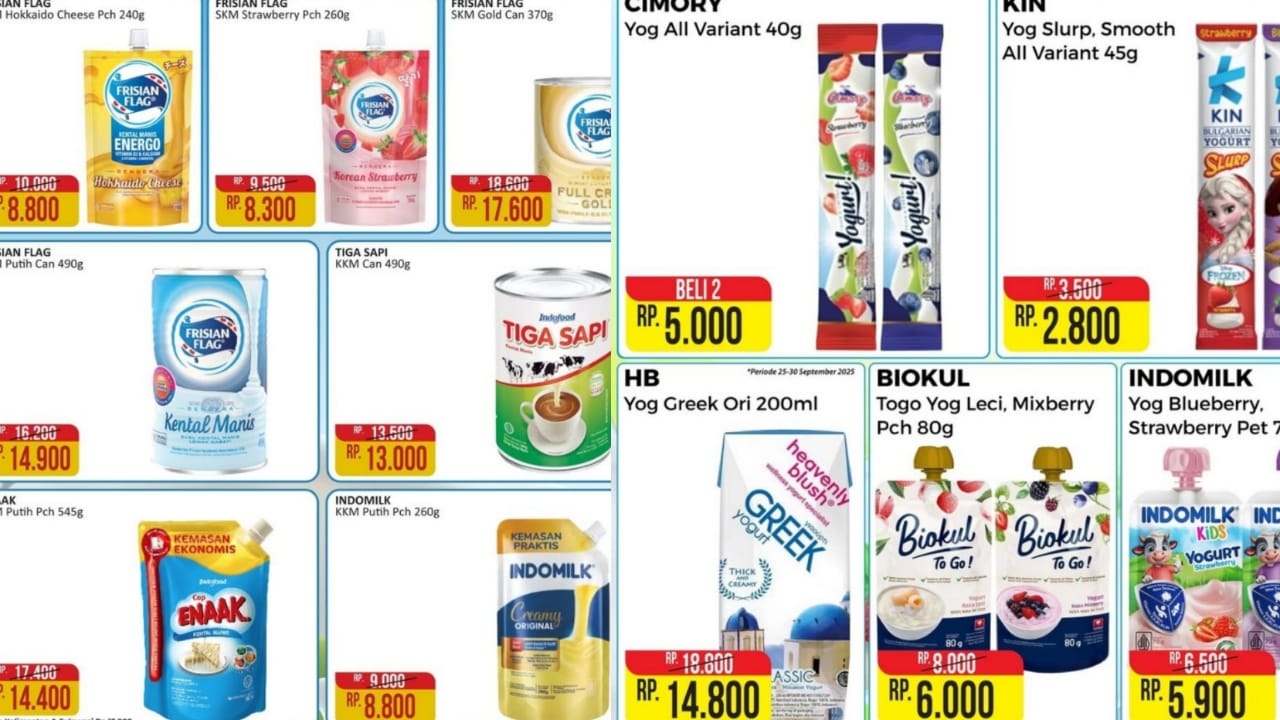 Promo Susu dan Yogurt Spesial Anyversale 26 Alfamart, Ini Katalognya