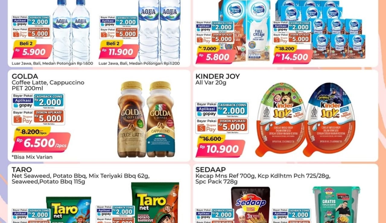 Promo Spesial Mingguan 7 Hari Berturut-turut di Alfamart, Ada Potongan Harga dan Cashback Menarik!