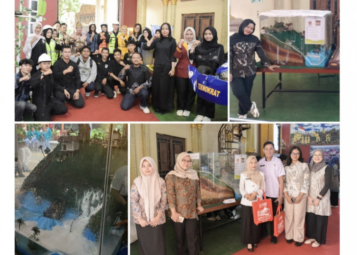 Mahasiswa Teknik Sipil Teknokrat Tampilkan Maket Geoteknik dan Hidrologi di Academic Expo 2026