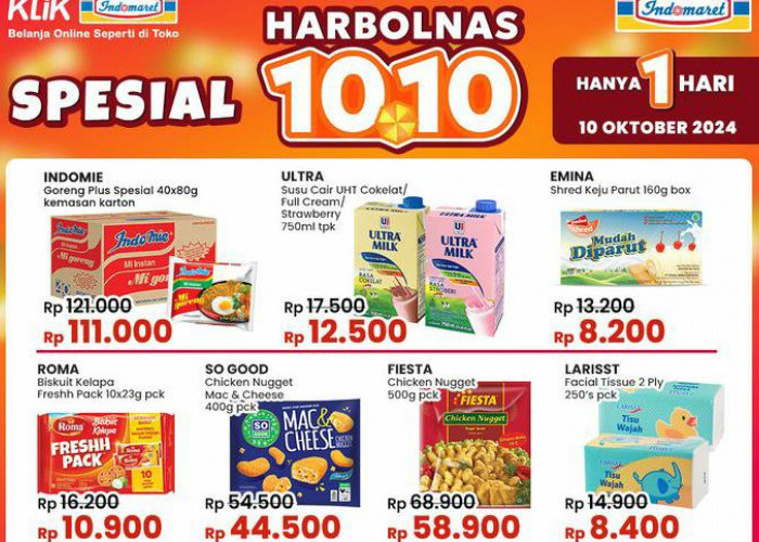 Serbu Promo 10.10 Indomaret Harbolnas, Dapatkan Harga Spesial Indomie Goreng Satu Dus Rp 111 Ribu