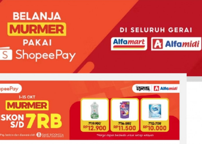 Promo ShopeePay Untuk Belanja Murah Meriah di Alfamart dan Alfamidi, Cek Syarat dan Ketentuannya