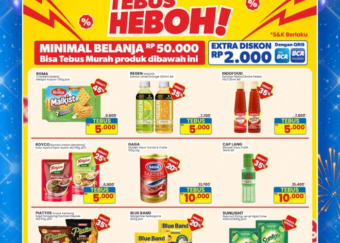 Hari Terakhir, Promo Tebus Heboh Indomaret, Ada Ekstra Diskon QRIS myBCA