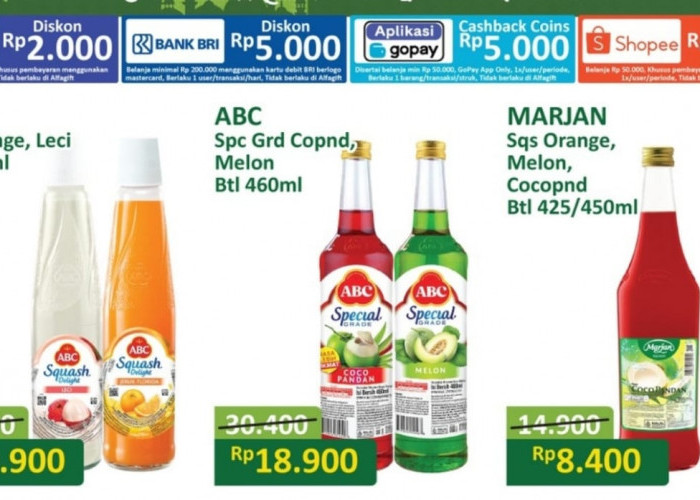 Promo JSM Alfamart Spesial Produk Sirup Untuk Buka Puasa, Harga Mulai Rp8.400