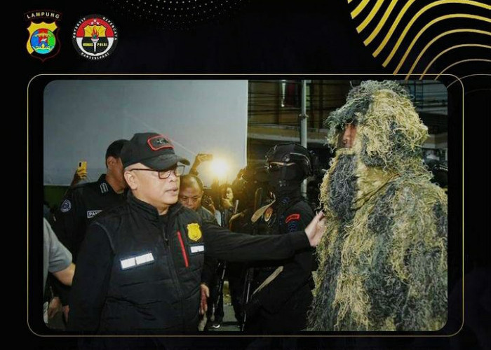 Cegah Kriminalitas Dalam Masa Mudik Lebaran 2023, Polda Lampung Terjunkan Sniper di Titik Rawan