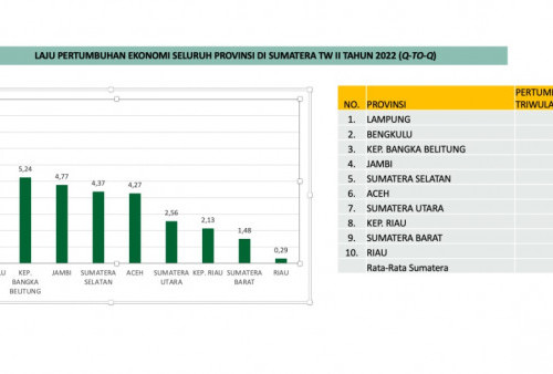 Pertumbuhan Ekonomi Tertinggi Nasional, Gubernur Lampung Sampaikan Apresiasi