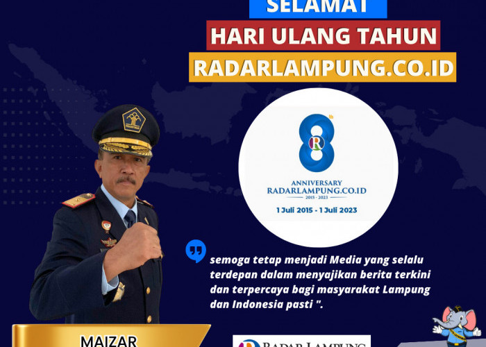 Maizar : Selamat HUT Ke-8 Radar Lampung Online 