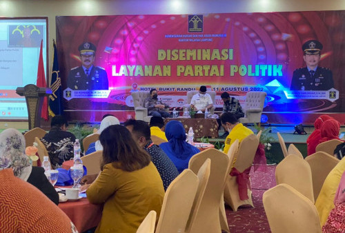 Kanwil Kemenkumham Lampung Berikan Solusi Layanan Diseminasi Partai Politik