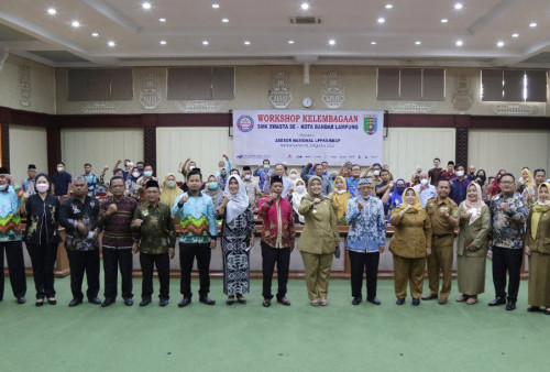 Wagub Chusnunia Buka Workshop Kelembagaan SMK Swasta Se-Bandar Lampung
