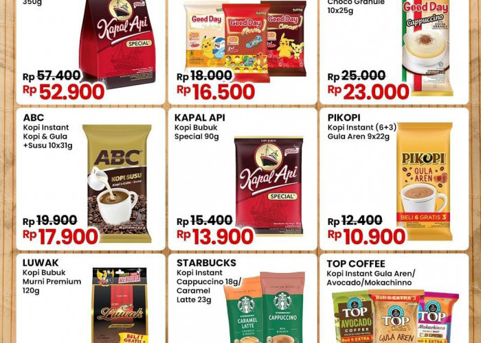 Promo Indomaret Kopi Hemat Akhir Bulan, Dapatkan Diskon Starbucks Hanya Rp 7 Ribu