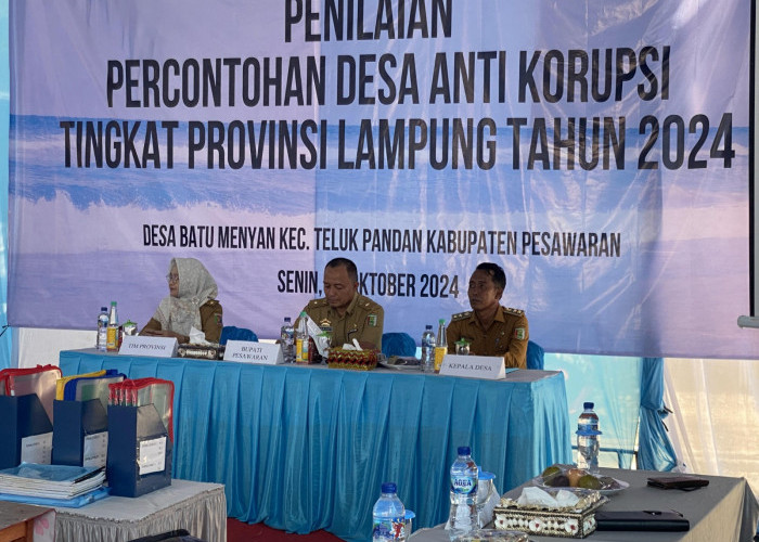 Desa Batu Menyan Wakili Pesawaran Dalam Acara Penilaian Replikasi Desa Anti Korupsi 