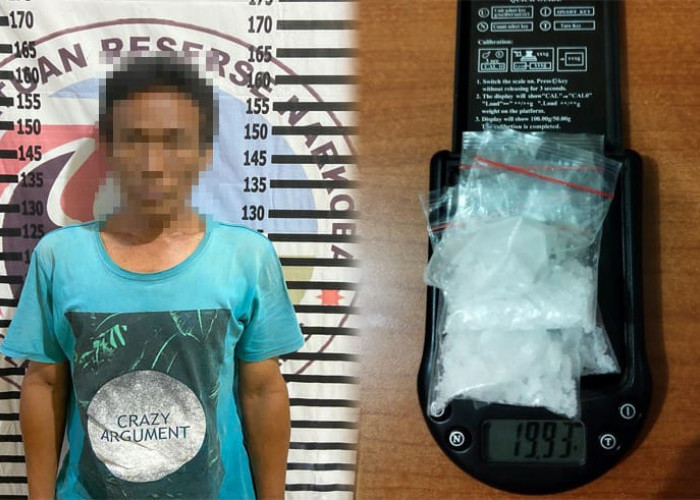 Pengedar Narkoba Mesuji Ditangkap Polres Tulang Bawang Usai Transaksi di Dermaga Penyeberangan, Polisi Sita 19
