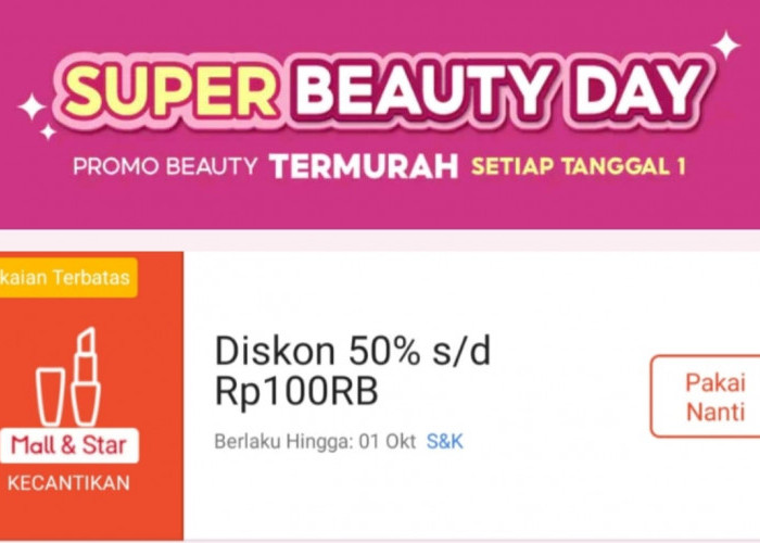 Ciwi-Ciwi Merapat! Klaim Voucher Spesial Super Beauty Day di Shopee Sekarang, Dapatkan Diskon Hingga 50 Persen