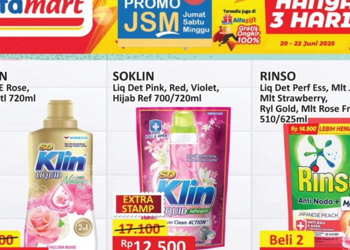 Deterjen Murah Spesial Akhir Pekan, Dapatkan Produk Favorit Edisi Promo JSM Alfamart Dengan Budget Hemat!