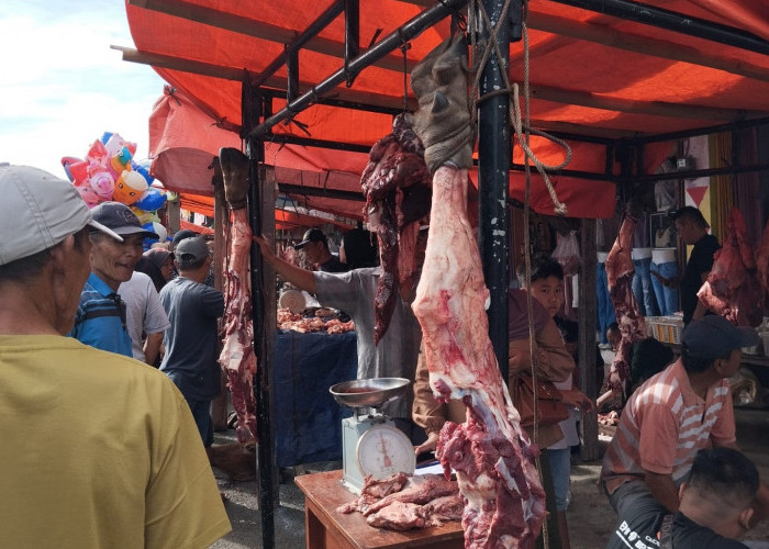 Harga Daging Sapi di Pasar Kota Agung Tanggamus Lampung Tembus Rp 160 Ribu per Kilogram