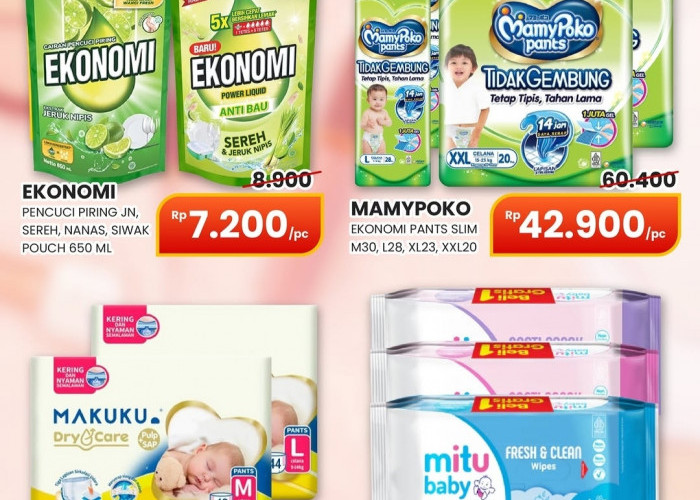 Harga Super Hemat Akhir Bulan, Belanja Murah Popok hingga Pencuci Piring di Chandra Superstore