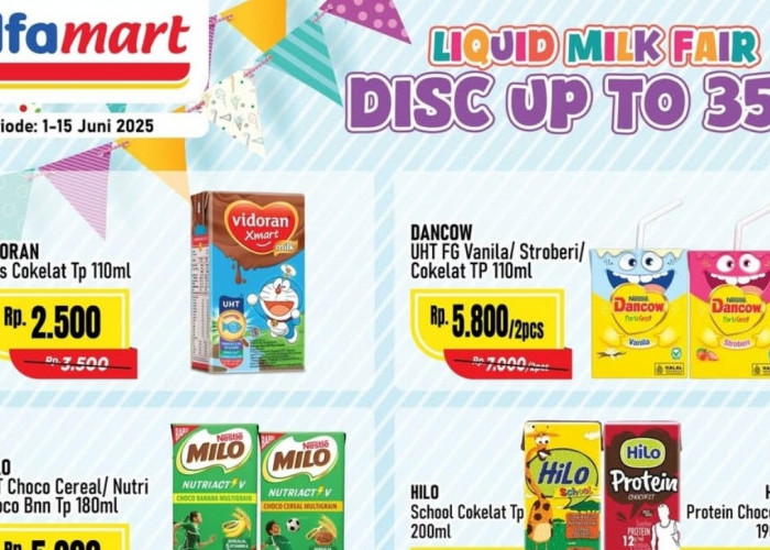 Liquid Milk Fair Alfamart! Dapatkan Promo Belanja Murah Dengan Diskon Hingga 35 Persen, Cek Produknya
