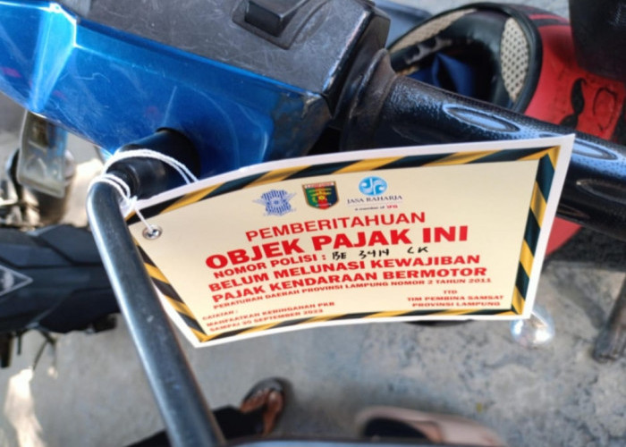 Hari Pertama Tim Samsat Turlap, 1.064 Kendaraan di Lampung Tercatat Mati Pajak