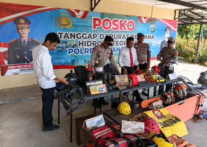Mitigasi Bencana Akibat Cuaca Ekstrem, Polres Tulang Bawang Siagakan Tim Tanggap Darurat Bencana