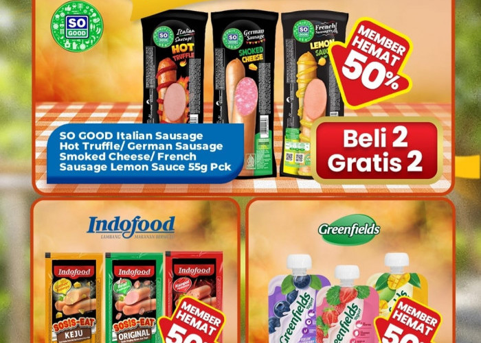 Khusus Hari Ini, Promo Senin Ceria Indomaret 27 Juli 2026, Ada Beli 2 Gratis 2 Sosis Hingga Yoghurt