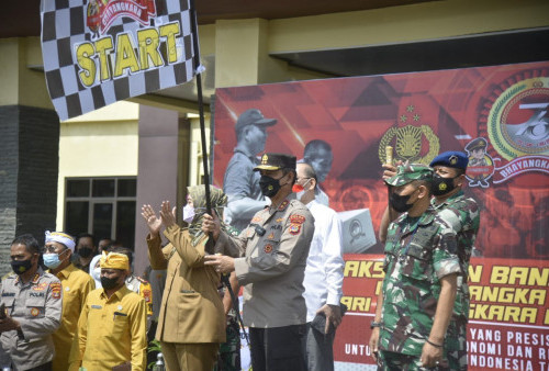 Gelar Baksos Religi, Polda Lampung Salurkan Puluhan Ribu Paket Sembako