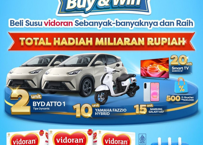 Beli Susu Vidoran di Alfamart Bisa Berhadiah Mobil BYD hingga Motor Yamaha, Cek Mekanismenya