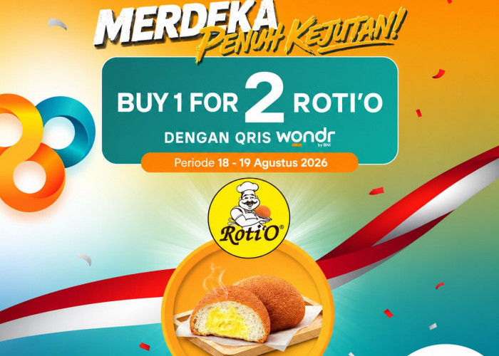 Banjir Promo Kemerdekaan, Roti'O Bagikan Promo Buy 1 Get 1 Bareng BNI Cuma 2 Hari