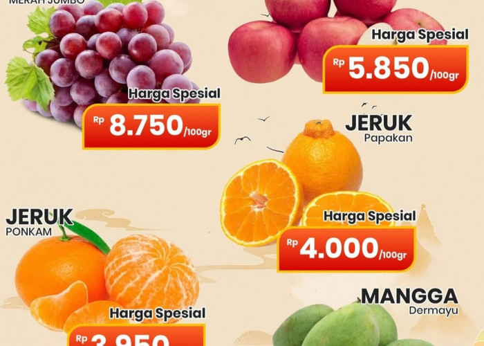 Sambut Imlek 2026, Chandra Superstore Tebar Promo 'Hoki', Buah Segar Mulai Rp2 Ribuan