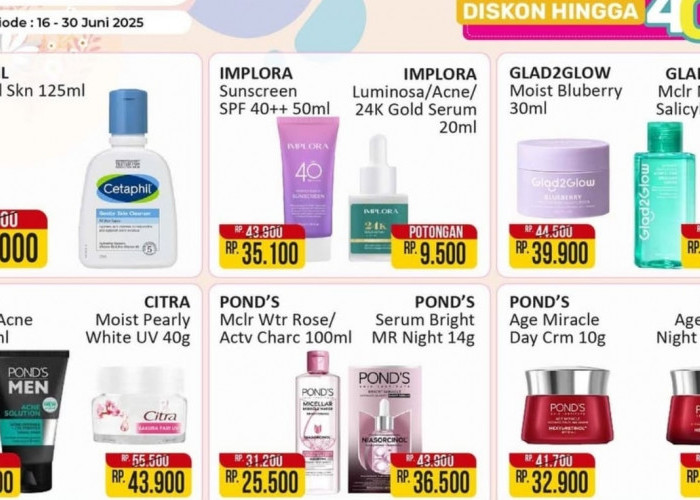 Dapatkan Wajah Glowing dan Sehat Dengan Promo Skincare Favorit Termurah di Alfamart, Cek Katalognya