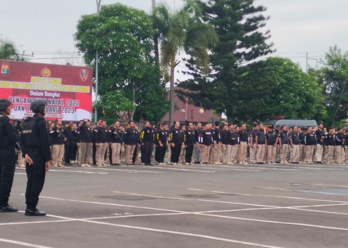 Hadapi Nataru, Polresta Bandar Lampung Beri Pengamanan 52 Gereja