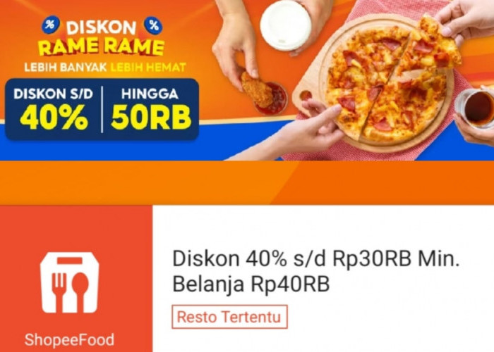 Cek Promo ShopeeFood Hari Ini, Klaim Voucher Diskon 40 Persen dan Dapatkan Potongan Hingga Rp30 Ribu