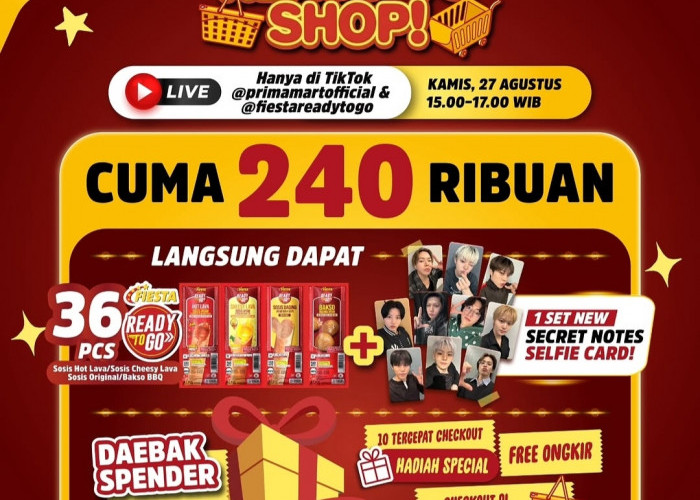 Last Call Live Shopping Fiesta Lusa Ini : Belanja Paket Kuliner Dapat Koleksi Selfie Card 