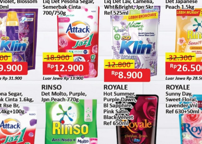 Borong Deterjen Murah Spesial Akhir Pekan di Alfamart, Penawaran Hanya 2 Hari Lagi!