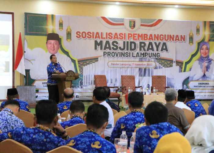 Sosialisasi Pembangunan Masjid Raya, Pemprov Lampung Gandeng Berbagai Kalangan
