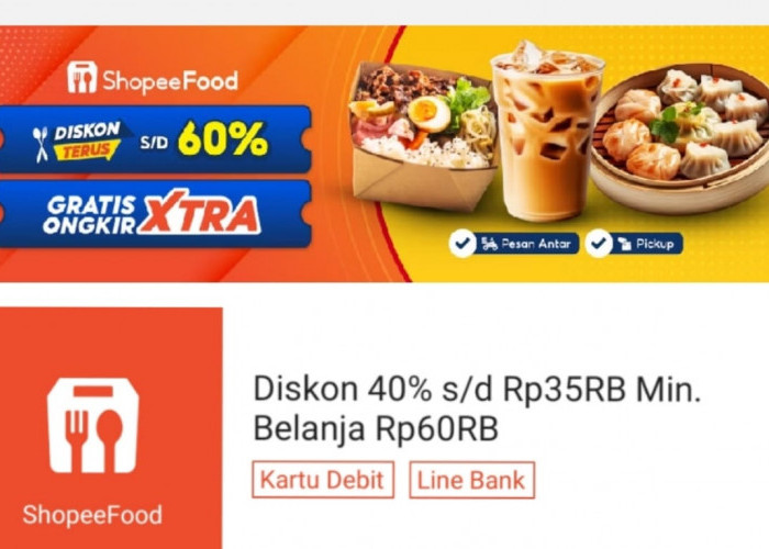 Diskon 40 Persen di ShopeeFood Hari Ini, Dapatkan Potongan Harga Sampai Rp35 Ribu, Ini Syarat dan Ketentuannya